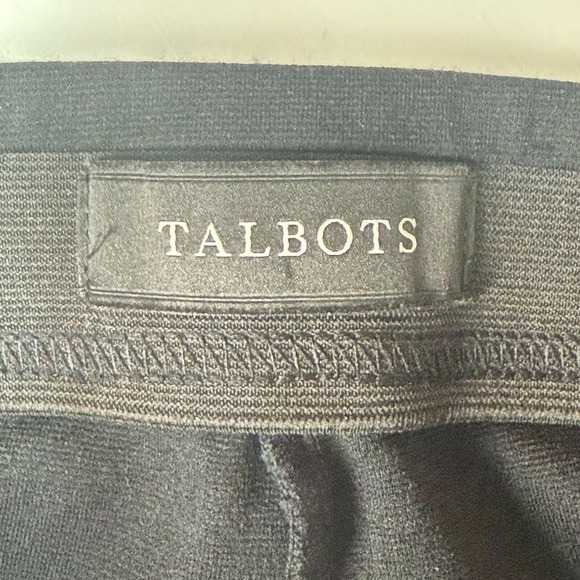 Talbots Pants Womens Small Black Knit Skinny Ankle Pull On Elastic Waist Stretch - Picture 10 of 14
